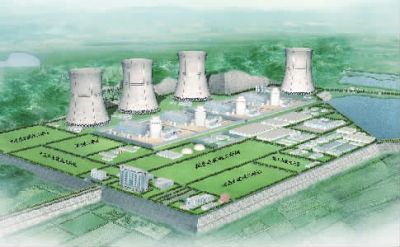 小墨山核電廠效果圖。（本版圖片由湖南核電有限公司提供）